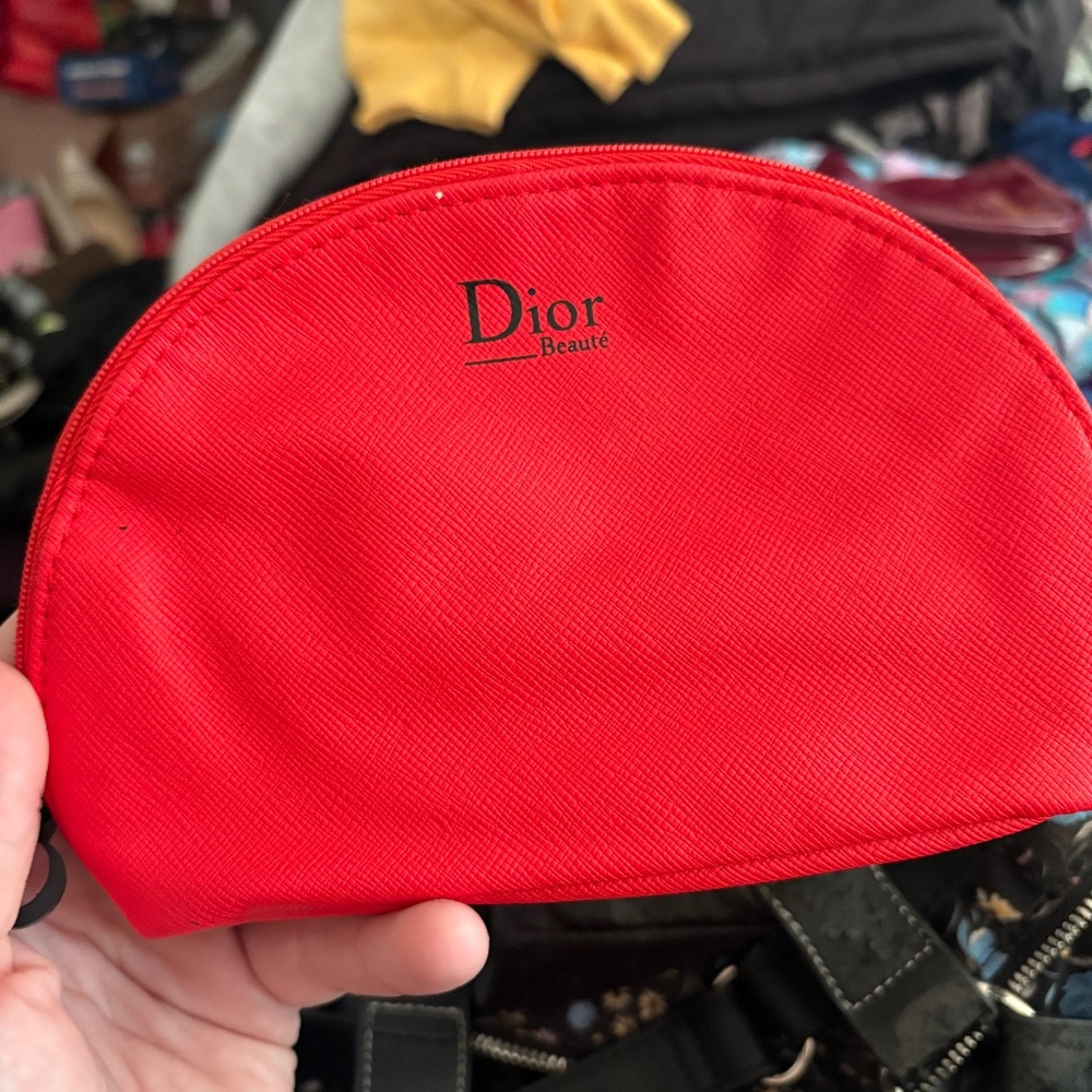 Dior makeup purse